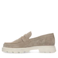 Beige Chunky Suede Loafers^Sacha Cheap