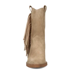 Beige Cowboylaarzen Met Hak En Franjes^Sacha Best Sale