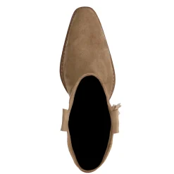 Beige Cowboylaarzen Met Hak En Franjes^Sacha Best Sale