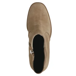 Beige Enkellaarsjes Met Blokhak^Sacha Best Sale