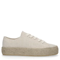 Beige Glitter Sneakers Met Touwzool^Sacha Cheap
