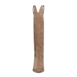 Beige Hoge Suede Cowboylaarzen^Sacha Discount
