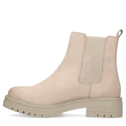 Beige Leren Chelsea Boots^Sacha Fashion