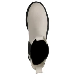 Beige Leren Chelsea Boots^Sacha Outlet