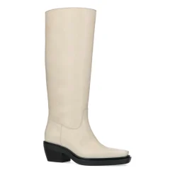 Beige Leren Cowboylaarzen^Sacha Best Sale