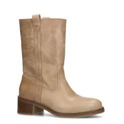 Beige Leren Laarzen^Sacha Store