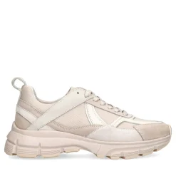 Beige Leren Sneakers^Sacha Store