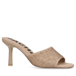 Beige Muiltjes Met Strass^Sacha Clearance