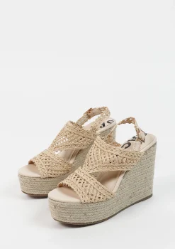 Beige Sleehak Sandalen^Sacha Discount