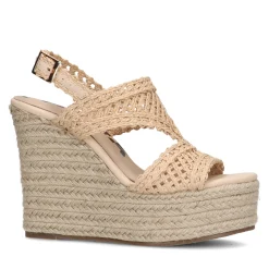 Beige Sleehak Sandalen^Sacha Discount