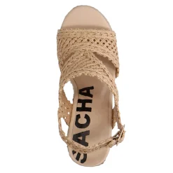 Beige Sleehak Sandalen^Sacha Discount