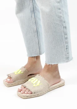 Beige Slippers Met Touwzool^Sacha Store