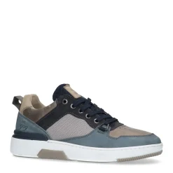 Beige Sneakers Met Blauwe Details^Sacha Online