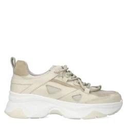 Beige Sneakers Met Dubbele Veter^Sacha Cheap