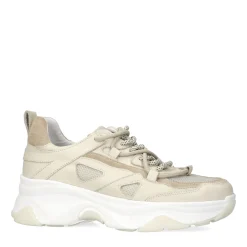 Beige Sneakers Met Dubbele Veter^Sacha Cheap