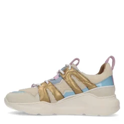 Beige Sneakers Met Gekleurde En Fluffy Details^Sacha Shop