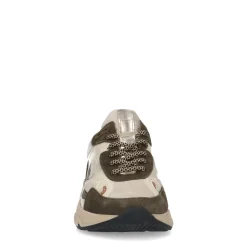 Beige Sneakers Met Groene En Fluffy Details^Sacha Shop