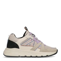 Beige Sneakers Met Lila Details^Sacha Online