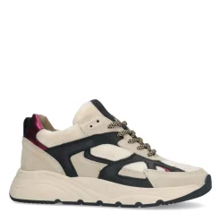 Beige Sneakers Met Zwarte En Fluffy Details^Sacha Best