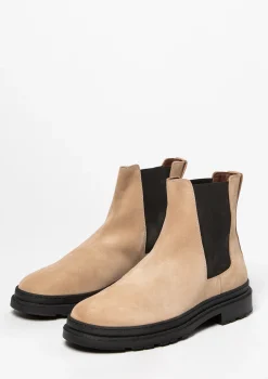 Beige Suede Chelsea Boots^Sacha Outlet