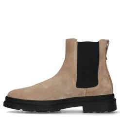 Beige Suede Chelsea Boots^Sacha Outlet