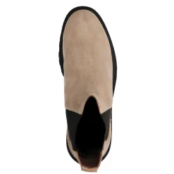 Beige Suede Chelsea Boots^Sacha Outlet