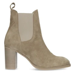 Beige Suede Chelsea Boots Met Hak^Sacha Clearance