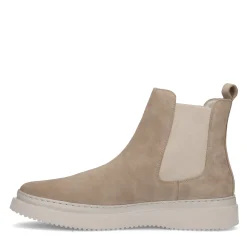 Beige Suede Chelsea Boots^Sacha Best