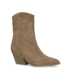 Beige Suede Cowboylaarzen^Sacha Online