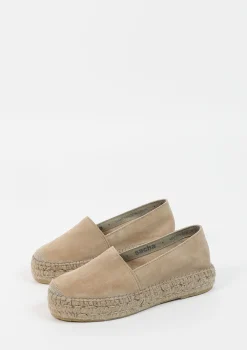 Beige Suede Espadrilles^Sacha Fashion
