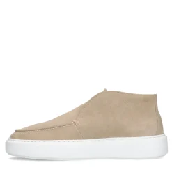 Beige Suede Hoge Loafers^Sacha Best Sale