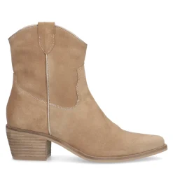 Beige Suede Lage Cowboylaarzen^Sacha Cheap