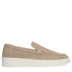 Beige Suede Loafers Met Plateau Zool^Sacha Cheap