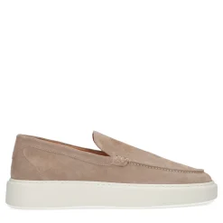 Beige Suede Loafers Met Witte Zool^Sacha Cheap