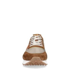 Beige Suede Sneakers Met Gekleurde Details^Sacha Cheap