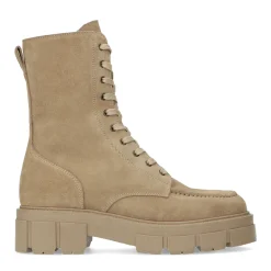 Beige Suede Veterlaarsjes^Sacha Cheap
