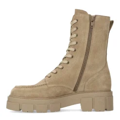 Beige Suede Veterlaarsjes^Sacha Cheap