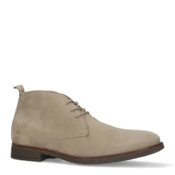 Beige Suede Veterschoenen^Sacha Cheap
