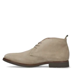 Beige Suede Veterschoenen^Sacha Cheap