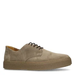 Beige Suede Veterschoenen^Sacha Outlet