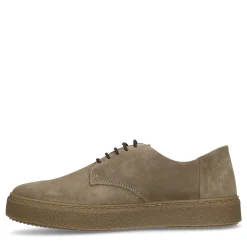 Beige Suede Veterschoenen^Sacha Outlet