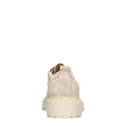 Beige Suede Veterschoenen^Sacha Outlet