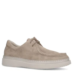 Beige Suede Veterschoenen^Sacha Shop