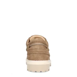 Beige Suede Veterschoenen^Sacha Cheap