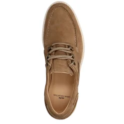 Beige Suede Veterschoenen^Sacha Cheap
