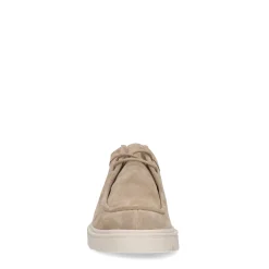 Beige Suede Veterschoenen Met Grove Zool^Sacha Shop