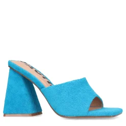 Blauwe Muiltjes Met Hak^Sacha Cheap