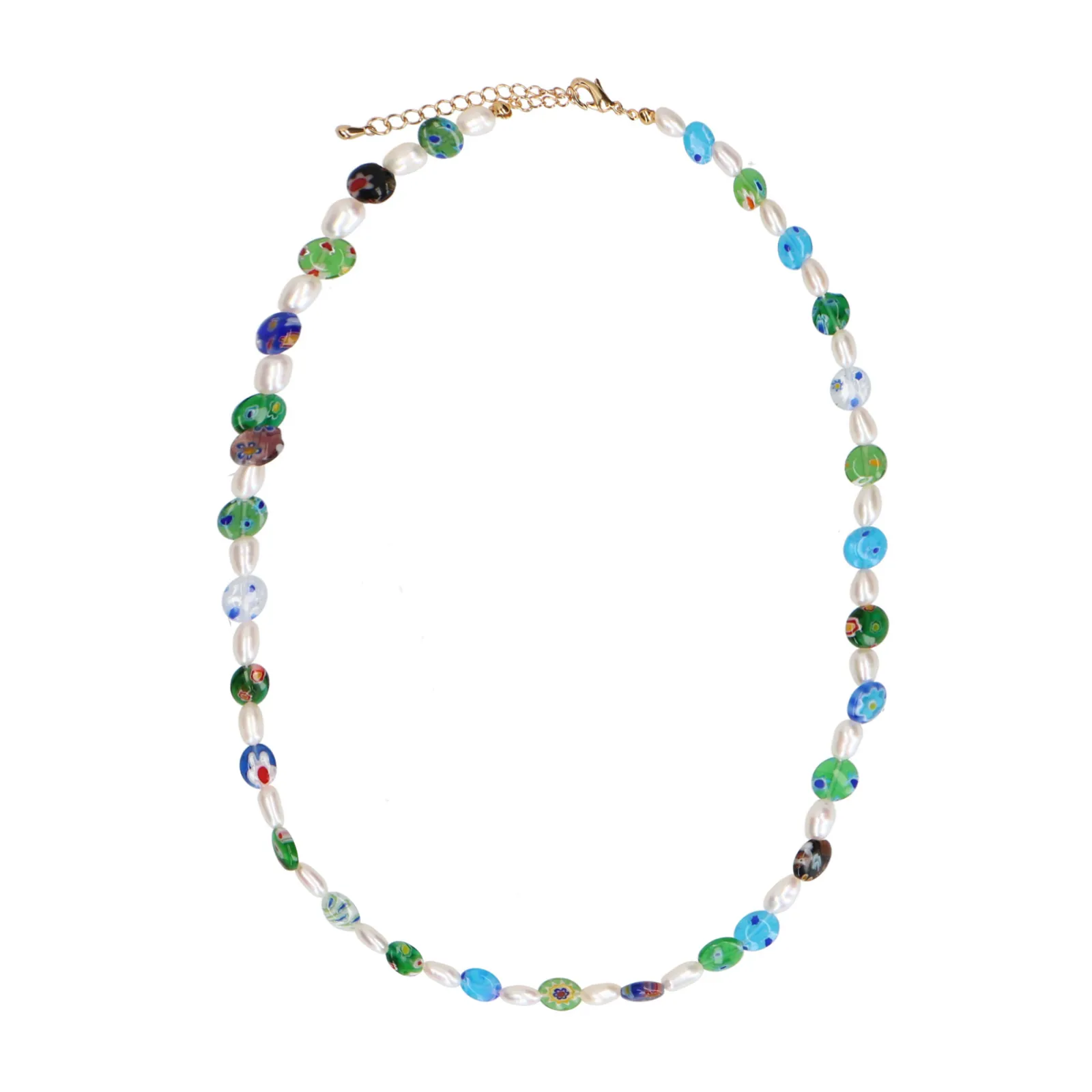 Blauwe Multicolor Kralen Ketting^Sacha Flash Sale