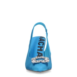 Blauwe Slingback Pumps Met Strass^Sacha Store