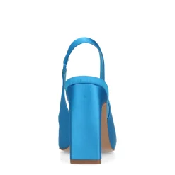 Blauwe Slingback Pumps Met Strass^Sacha Store